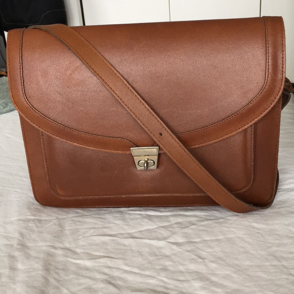 Vintage leather satchel